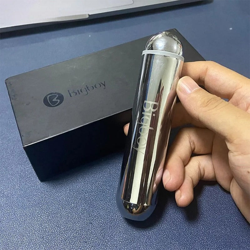 Massage for Eye and Face Vibration Alloy Instrument Cylindrical Vibration with Charging Bank Treasure Compact and Portable Creative Fashion Design