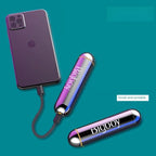 Massage for Eye and Face Vibration Alloy Instrument Cylindrical Vibration with Charging Bank Treasure Compact and Portable Creative Fashion Design