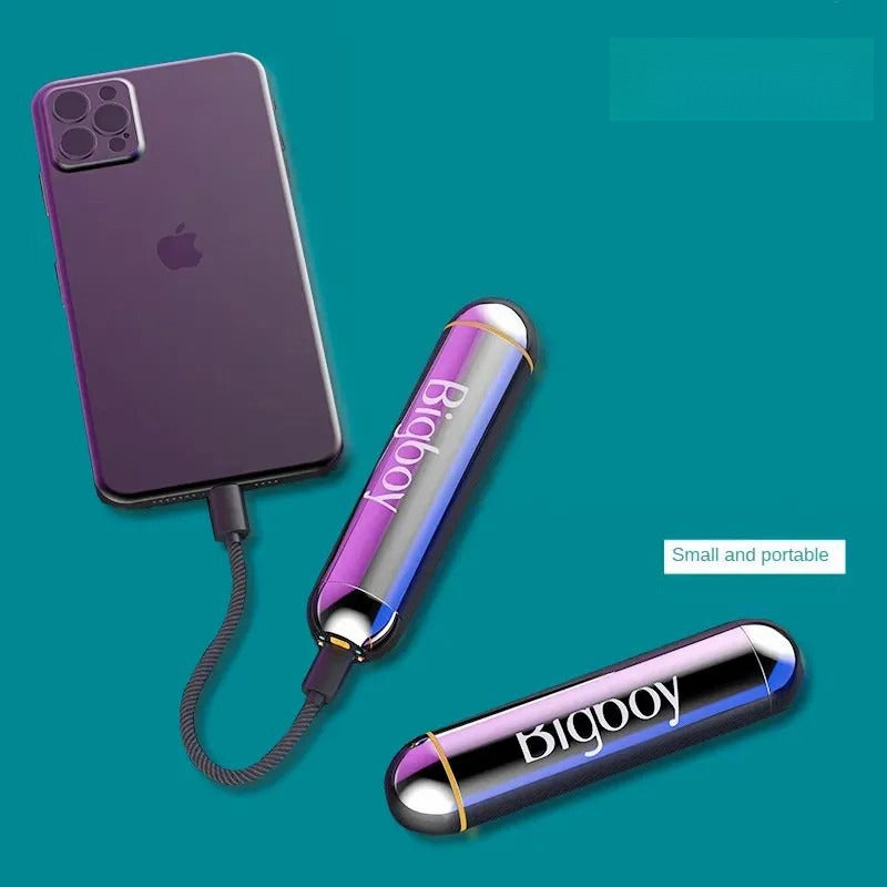 Massage for Eye and Face Vibration Alloy Instrument Cylindrical Vibration with Charging Bank Treasure Compact and Portable Creative Fashion Design