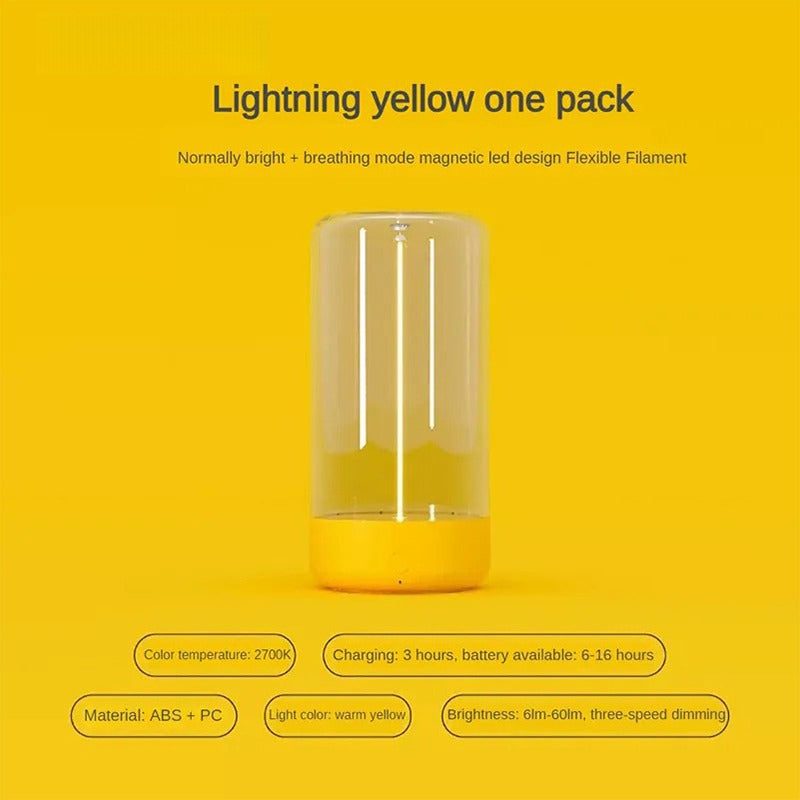 LED Camping Light Type-C Charging Portable Night Light Creative Atmosphere Lamp