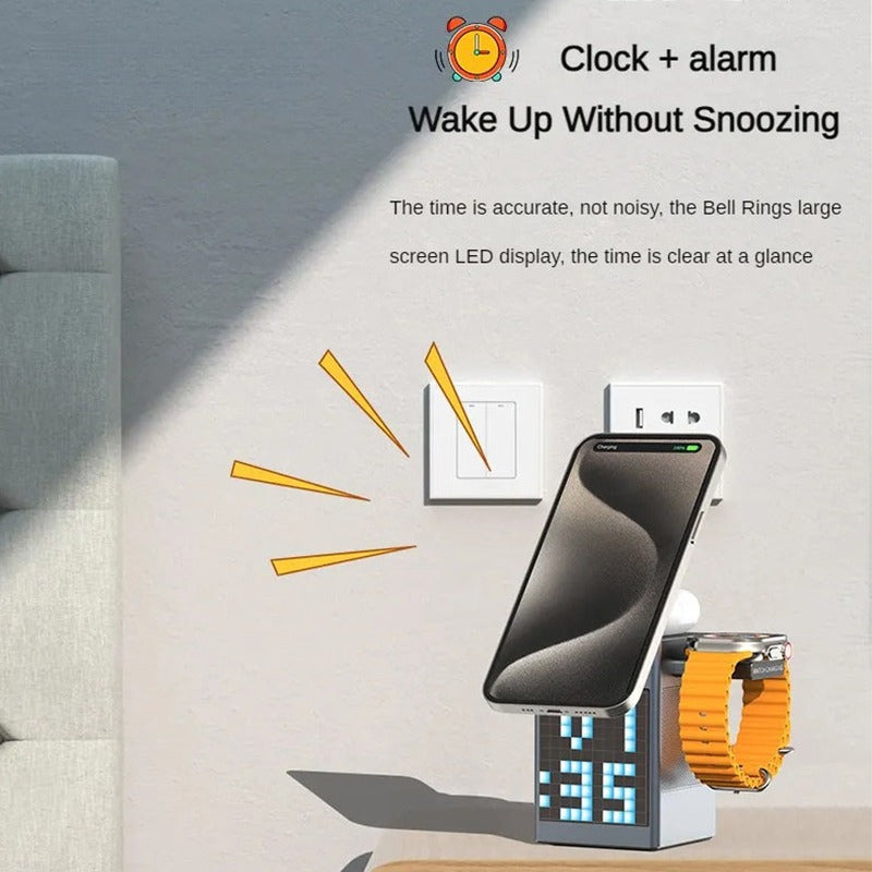 Qi2 protocol Multi-Function 6-in-1 Magnetic Wireless Charger Magsafe-Compatible, Fast Charging for Huawei and Apple Foldable Devices