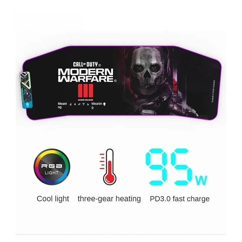 ALIENWARE Alien Wireless Charging Mouse Pad RGB Luminous Keyboard Desk Pad Computer Pad Extra Large Desk Pad