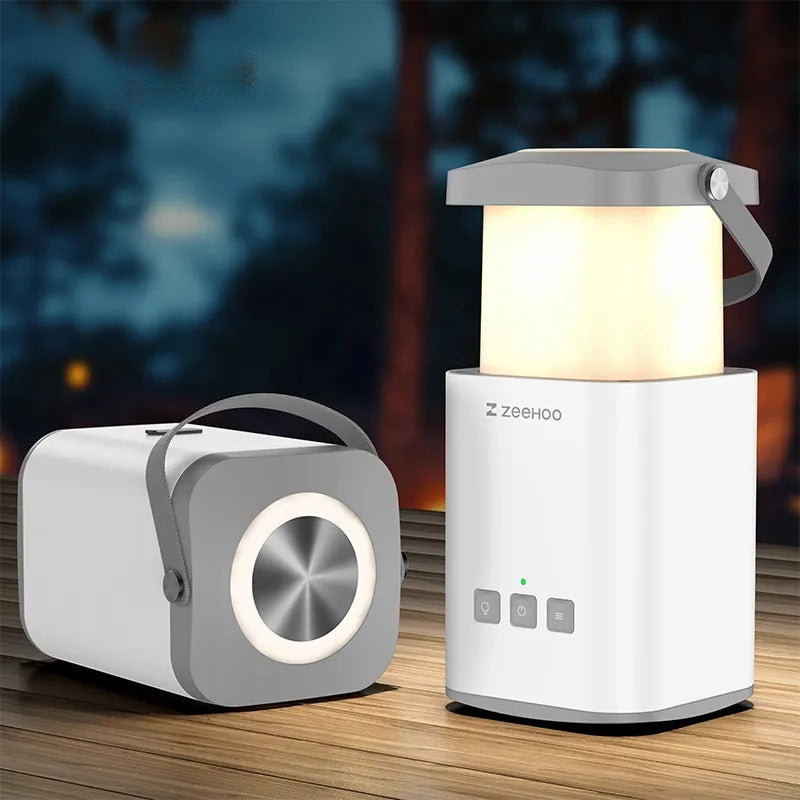 Creative Retractabel Atmosphere Lantern ,Multi-functional outdoor folding light, 8000mAh LED rechargeable camping lantern