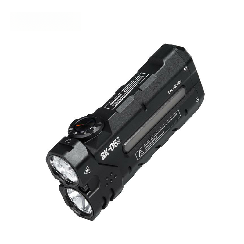 G-OUSSVE SK05 EDC Flat Flashlight with Power Bank, Super Bright LED Flashlight, Side Light, Spotlight, Floodlight for Hiking Outdoor