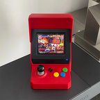 G-OUSSVE MVS Mini joystick gaming console, nostalgic retro mini King of Fighters fighting arcade, a perfect gift for collectors