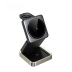 GIVBRO 3 in 1 Magnetic Phone Charger Stand, 3 in 1 Foldable Fast Charging Micro Station, Travel Charger Set for Multiple Devices for iPhone 16 15 14 13 12 Series Foldable Universal smartphone charge wireless