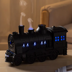 G-OUSSVE 300ML Mini Retro Train Aroma Diffuser with Remote Control & 2 Spray & Night Light Modes, Portable Aromatherapy Diffuser for Bedroom, Living Room,Office, Home Decor