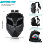 G-OUSSVE Iron Man Motorcycle Riding Backpack with LED Screen – Waterproof and Rainproof, Helmet Storage for Motorcyclists