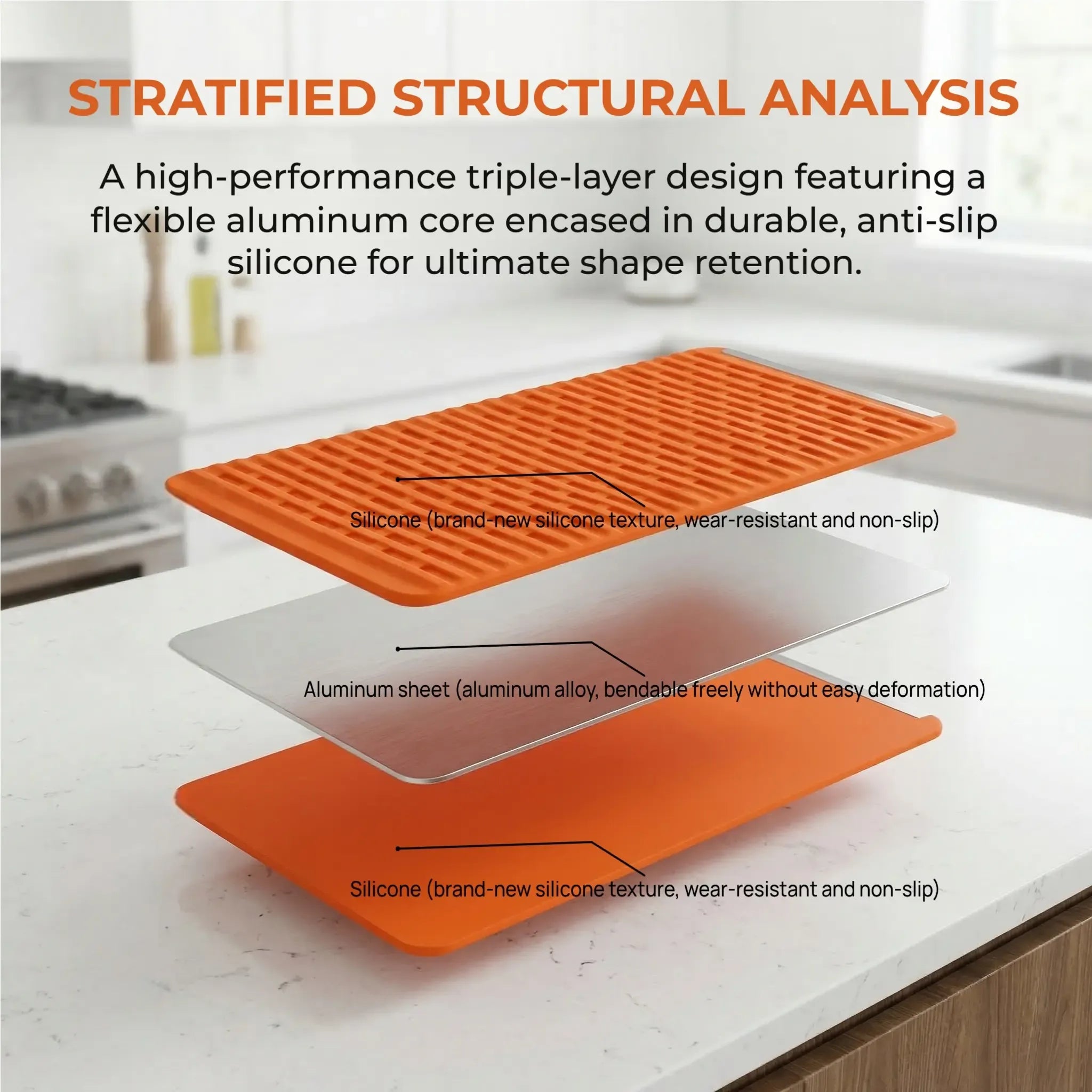 G-OUSSVE Flexible Silicone Aluminum Phone holder stand, Bendable Rollable Foldable Design, Universal Adjustable Anti-Slip Desktop Mount for Phone Tablet Laptop, Portable Ergonomic Holder for Home Office Travel