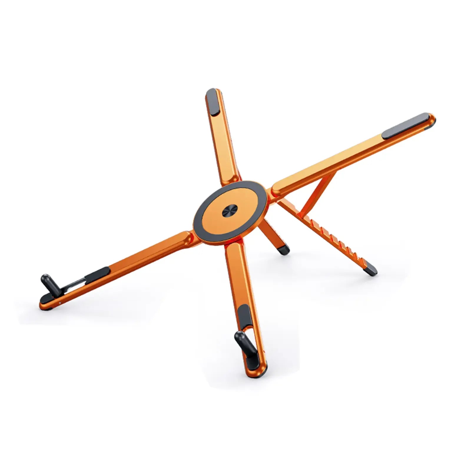 G-OUSSVE Laptop Stand for Desk, Foldable Aluminum Alloy Magnetic Notebook Riser Mount,Adjustable Height Ventilated Cooling Computer Cooling Holder,Multi-functional Stand for Laptop,Tablet and Phone