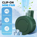 G-OUSSVE Mini Clip on Fan for Shirt & Waist, Portable Small Whirlwind Bladeless Fan, Small but Powerful, 3-Speed Silent Personal Mini Rechargeable Cooling Fans