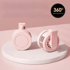 G-OUSSVE Mini Clip on Fan for Shirt & Waist, Portable Small Whirlwind Bladeless Fan, Small but Powerful, 3-Speed Silent Personal Mini Rechargeable Cooling Fans