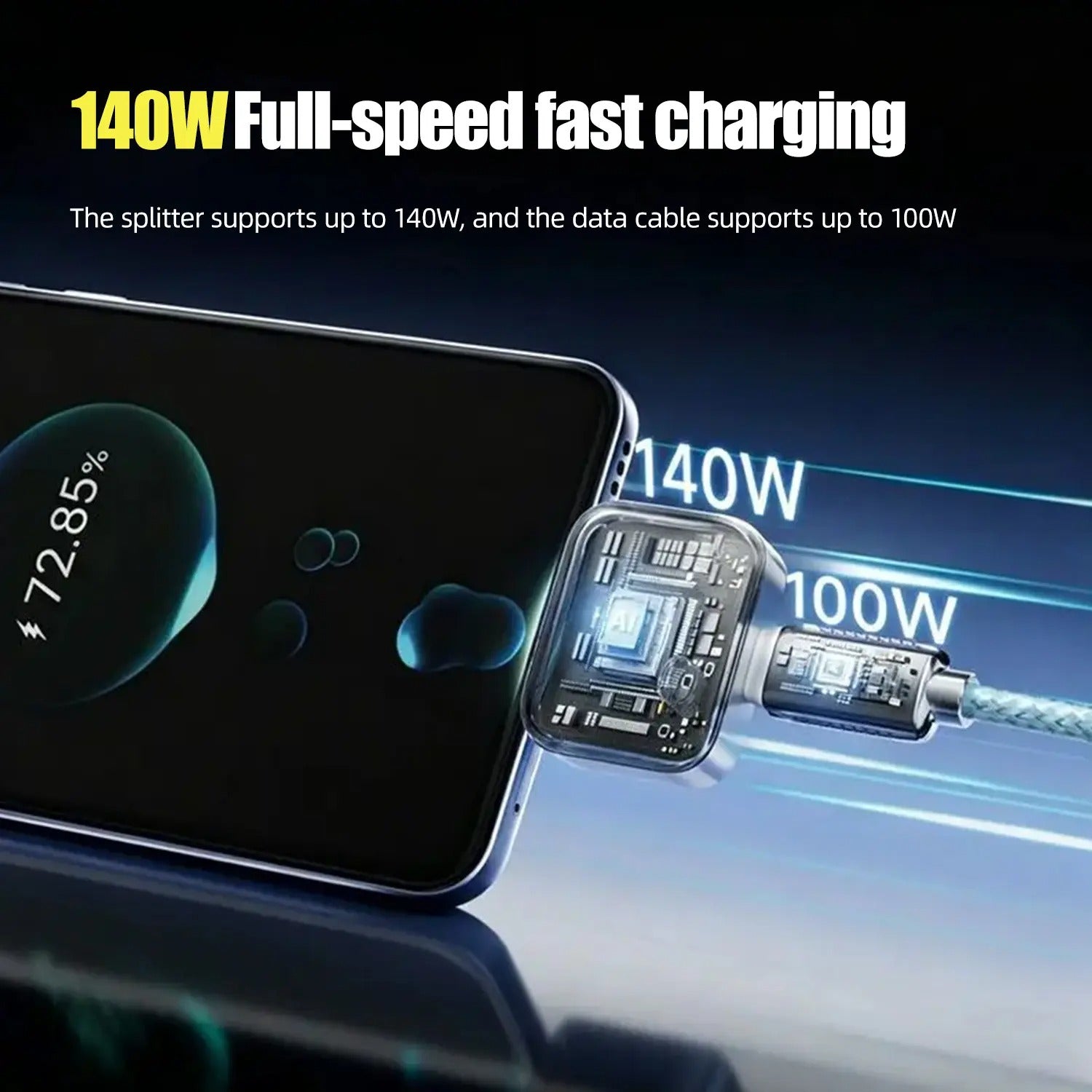 G-OUSSVE 140W Physical-Disconnect Battery Guard, Smart Auto Stop Charging Protector, Full Battery Auto Disconnect, Anti-Overcharge Protection for Safe Overnight Charging, Overcharge Protection for Phones, Laptops & Tablets
