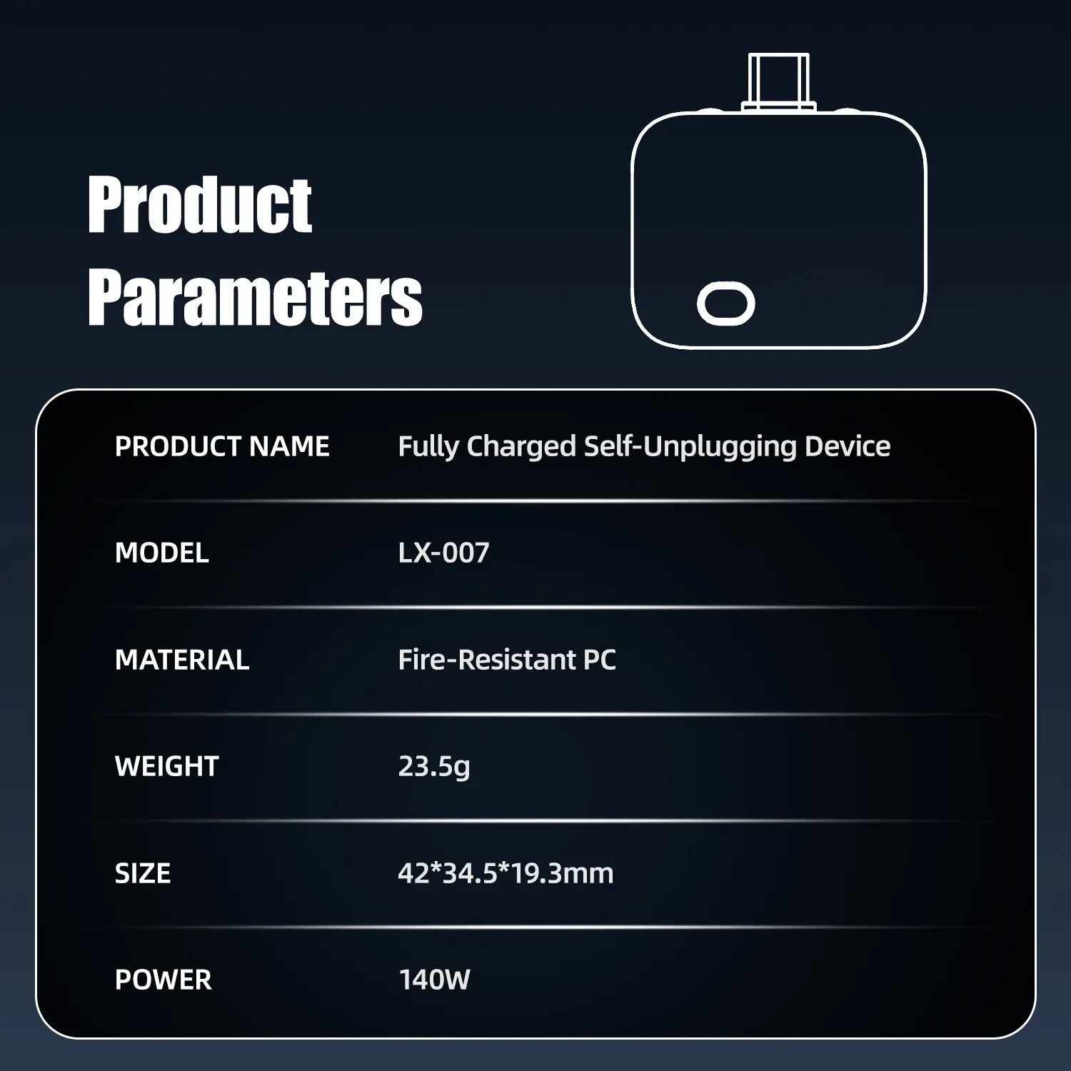 G-OUSSVE 140W Physical-Disconnect Battery Guard, Smart Auto Stop Charging Protector, Full Battery Auto Disconnect, Anti-Overcharge Protection for Safe Overnight Charging, Overcharge Protection for Phones, Laptops & Tablets
