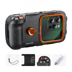 G-OUSSVE Waterproof Phone Case for Diving, Snorkeling, Swimming – Universal Underwater Housing for iPhone 17, Samsung and Most Phones, Bluetooth Remote & Zoom, Grip Handle, Photo Video Shooting for Vlog, Travel, Beach, Adventure