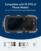 G-OUSSVE Waterproof Phone Case for Diving, Snorkeling, Swimming – Universal Underwater Housing for iPhone 17, Samsung and Most Phones, Bluetooth Remote & Zoom, Grip Handle, Photo Video Shooting for Vlog, Travel, Beach, Adventure
