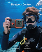 G-OUSSVE Waterproof Phone Case for Diving, Snorkeling, Swimming – Universal Underwater Housing for iPhone 17, Samsung and Most Phones, Bluetooth Remote & Zoom, Grip Handle, Photo Video Shooting for Vlog, Travel, Beach, Adventure