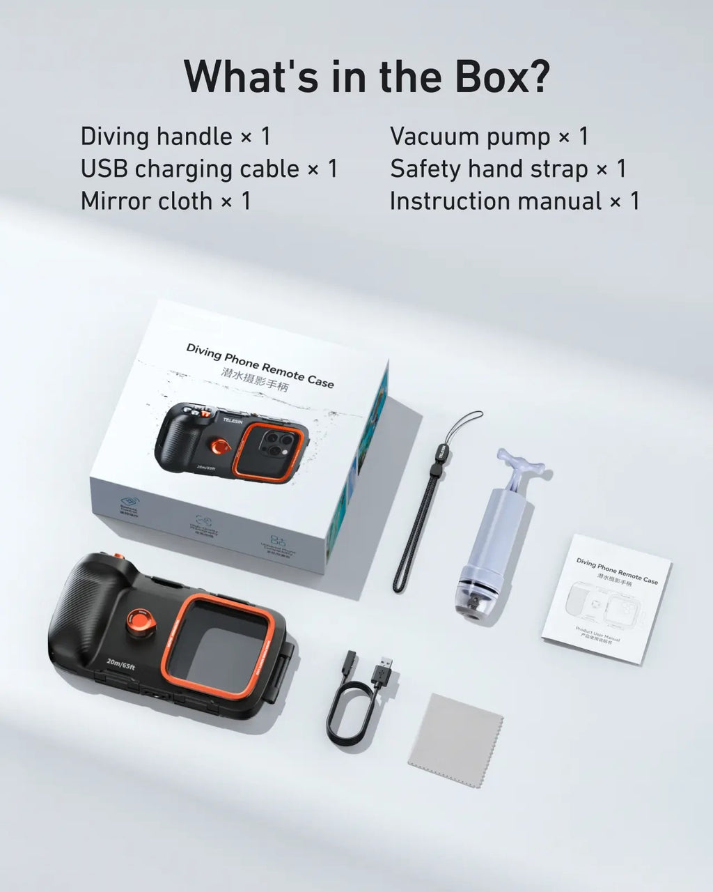 G-OUSSVE Waterproof Phone Case for Diving, Snorkeling, Swimming – Universal Underwater Housing for iPhone 17, Samsung and Most Phones, Bluetooth Remote & Zoom, Grip Handle, Photo Video Shooting for Vlog, Travel, Beach, Adventure