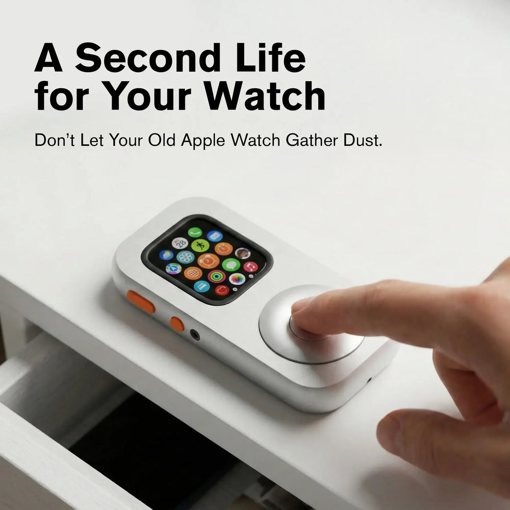G-OUSSVE RePod Aluminum Alloy Protective Case for Watch Series The Classic iPod Reborn on Your Watch with Retro Scroll Wheel