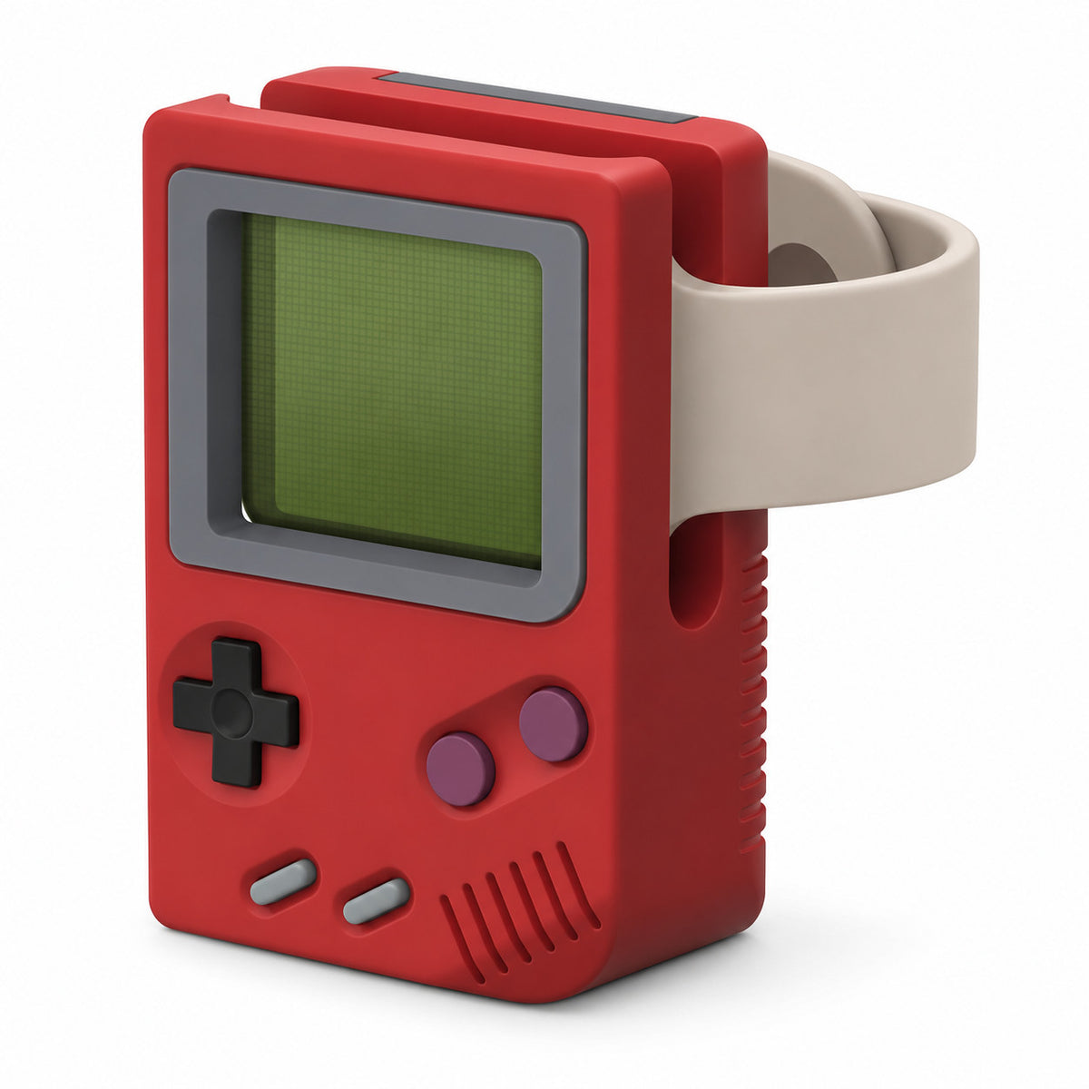 G-OUSSVE Retro Game Console Charging Stand for iwatch Series 3/4/5/6, Silicone Desktop Dock Holder