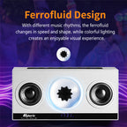 G-OUSSVE Ferrofluid Bluetooth Speaker with Deep Bass, LED Alarm Clock and Immersive Surround Sound