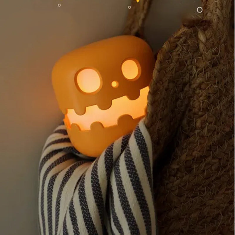 GIVBRO Pumpkin Night Light - Fun and Creative Gift, Ambiance Lamp. Rechargeable with Adjustable Brightness and Timer, Perfect LED Light for Halloween Decoration,Foldable Handheld Night Light Pumpkin Lantern for Halloween