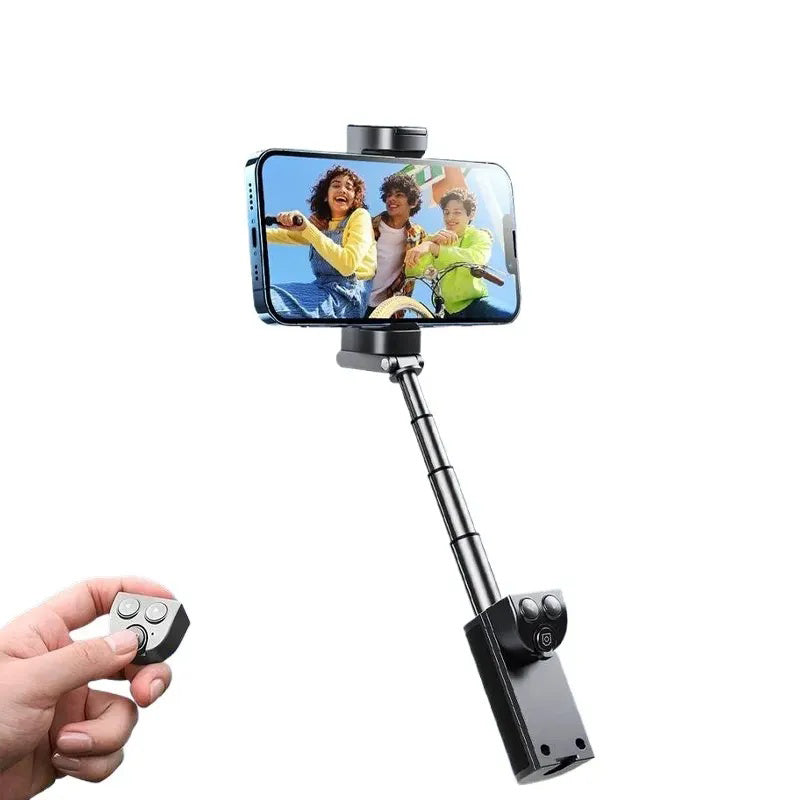 Universal Smartphone Camera Grip with Selfie Stick, Wireless Bluetooth-compatible Remote Control One-handed Quick Zoom & Mode Switching Compatible with Samsung Android Phone