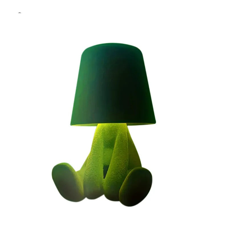 GIVBRO Cute Doll Design Table Lamp, 1 Count USB Rechargeable 3-level Dimmable Night Light, Decorative Light for Bedroom, Living Room, Office