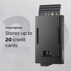 Wallet For Men With Slim Aluminum pop-up Credit Card Holder, Men's RFID Blocking Wallet, Gifts for Men