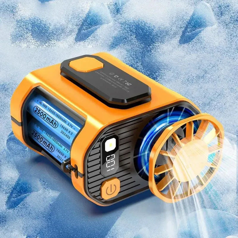 Portable Waist Fan, Personal Cool Clip Fan , window fan,clip on fan,personal fan,battery powered fan，clip on fan for bed, personal fans portable rechargeable，clip fan，household essentials，cooling vest for men，for Outdoor Jobsite Camping Travel