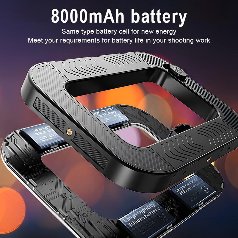 Circular handheld photography fill light,Rechargable handheld beatuty fill light,Expandablebracket,Selfie Tripod,Adjustable Extendable Foldable Phoneholder,photography and video recording,professional outdoor shooting,handheld lighting light