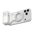G-OUSSVE Camera Grip for iPhone, Carabiner-Shaped Grip, MagSafe-Compatible Magnetic Phone Grip with Detachable Bluetooth Remote, Type-C Charging, 20m Remote Range
