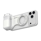 G-OUSSVE Camera Grip for iPhone, Carabiner-Shaped Grip, MagSafe-Compatible Magnetic Phone Grip with Detachable Bluetooth Remote, Type-C Charging, 20m Remote Range