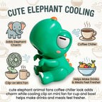 G-OUSSVE Cooling Clip-On Mini Fan for Cup & Bowl ,Hands Free Food Cooling Fan and Coffee Chiller ,Food Blower for Baby Hot Soup, Coffee, Tea and Noodles