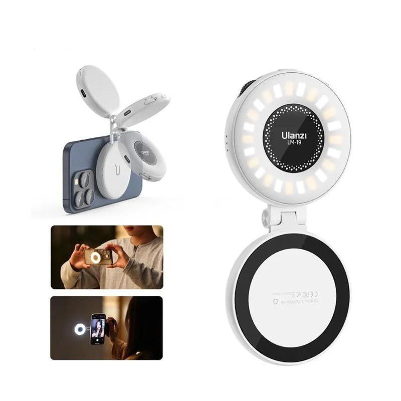 Magnetic Selfie Light LM19, LED Fill Light Compatible with Magsafe, LED Selfie Ring Light