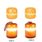 GIVBRO Pumpkin Night Light - Fun and Creative Gift, Ambiance Lamp. Rechargeable with Adjustable Brightness and Timer, Perfect LED Light for Halloween Decoration,Foldable Handheld Night Light Pumpkin Lantern for Halloween