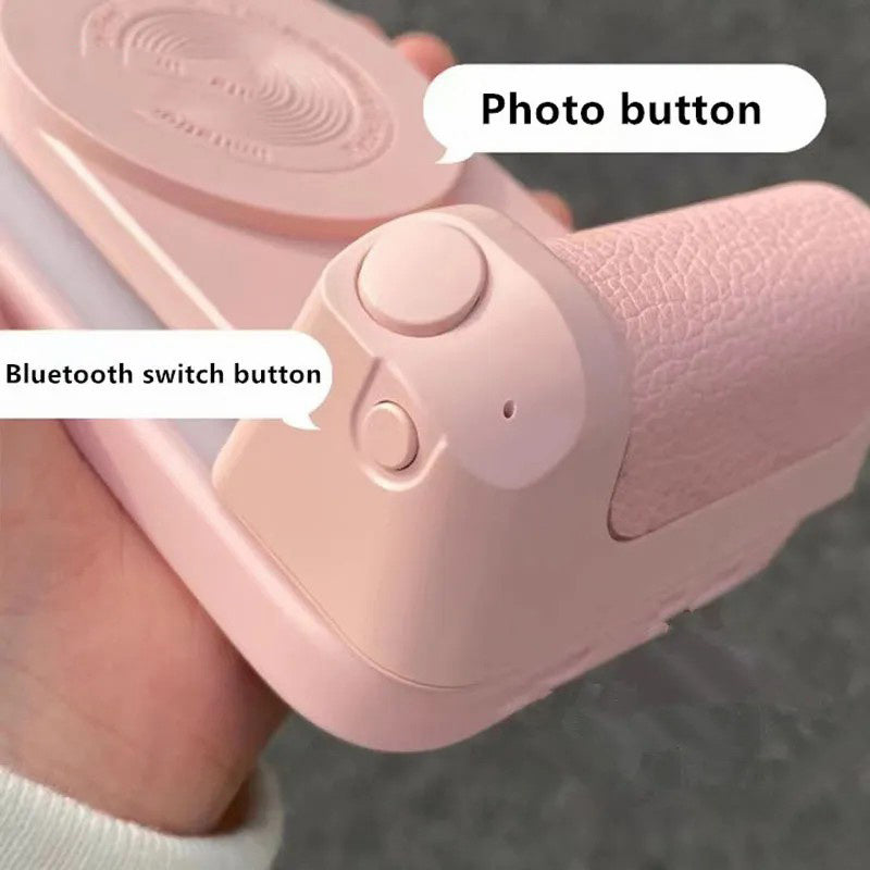 Magnetic Camera Handle, Photo Stand, Smart Bluetooth Mobile Phone Anti -shake Selfie, Desktop Wireless Charger, Compatible With Apple & Android