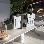 Mechanical page turning clock No pedestal design Creative automatic page turning clock Retro simple furniture