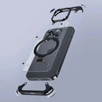 1 PCS Borderless Phone Protective Case, Metal Frame, Airbag, Anti Slip Bracket, Apple 14, Suitable for Apple 15 Promax
