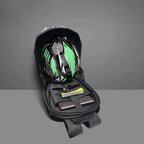 Iron Man Motorcycle Riding Backpack with LED Screen – Waterproof and Rainproof, Helmet Storage for Motorcyclists