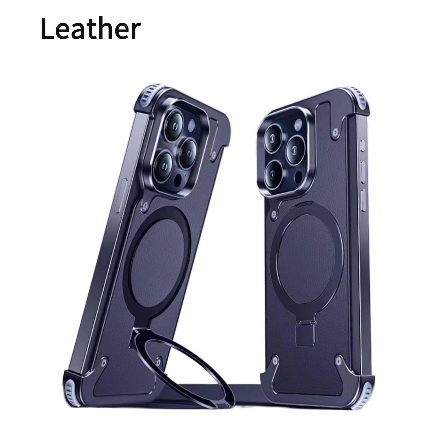 1 PCS Borderless Phone Protective Case, Metal Frame, Airbag, Anti Slip Bracket, Apple 14, Suitable for Apple 15 Promax