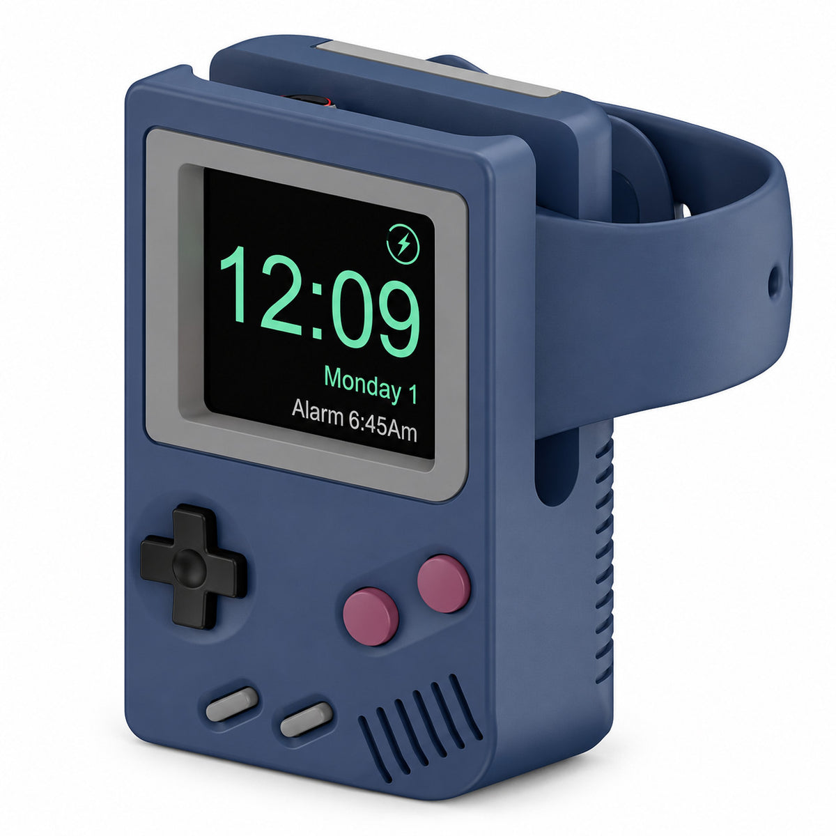 G-OUSSVE Retro Game Console Charging Stand for iwatch Series 3/4/5/6, Silicone Desktop Dock Holder