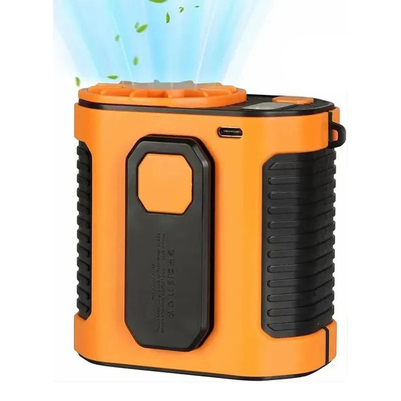 Portable Waist Fan, Personal Cool Clip Fan , window fan,clip on fan,personal fan,battery powered fan，clip on fan for bed, personal fans portable rechargeable，clip fan，household essentials，cooling vest for men，for Outdoor Jobsite Camping Travel