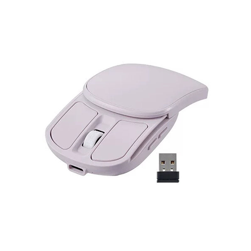 G-OUSSVE Rechargeable Sliding Wireless Mouse – Compact Portable Mouse with Silent Clicks, USB-C Charging & 2.4GHz Wireless