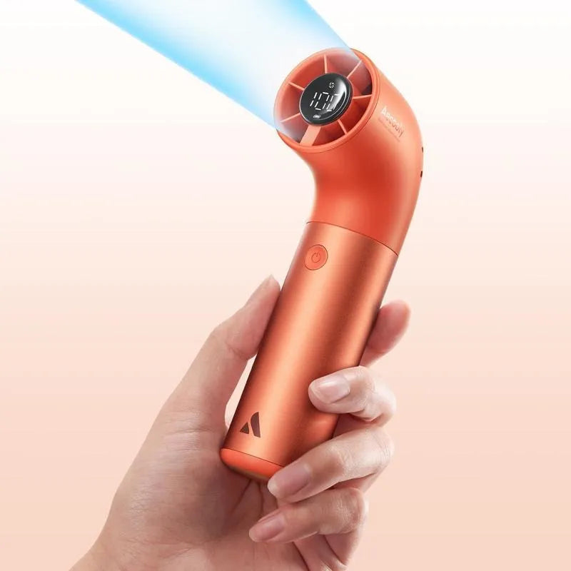 G-OUSSVE Portable Handheld Fan, Powerful Turbo Mini Fan, 19000 RPM High Speed Aero Ultra, 15H Max Cooling Time, 7 Speeds Aluminum Case, Pocket Rechargeable Personal Small Travel GIfts for Women, FathersDayGift