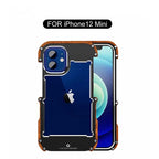 Protective Case with Metal Frame for Iphone14 Mobile Phone Case, Apple 15pro13promax Solid Wood Case, Plus Lens All-inclusive, Anti-fall and Heat Dissipation, 11 Advanced Sense Lens All-inclusive