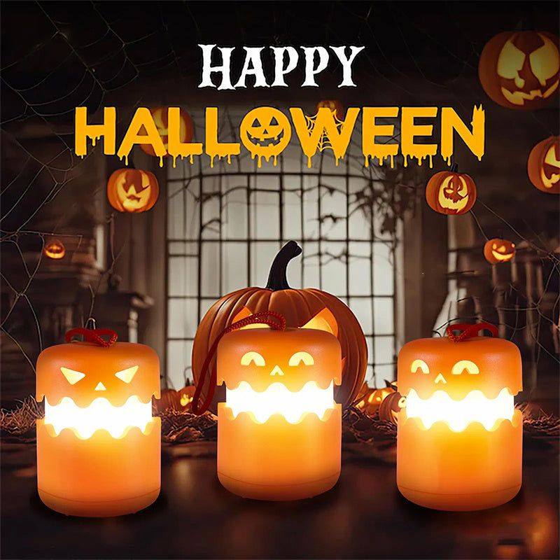 GIVBRO Pumpkin Night Light - Fun and Creative Gift, Ambiance Lamp. Rechargeable with Adjustable Brightness and Timer, Perfect LED Light for Halloween Decoration,Foldable Handheld Night Light Pumpkin Lantern for Halloween