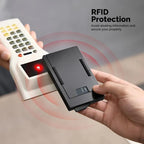 Wallet For Men With Slim Aluminum pop-up Credit Card Holder, Men's RFID Blocking Wallet, Gifts for Men