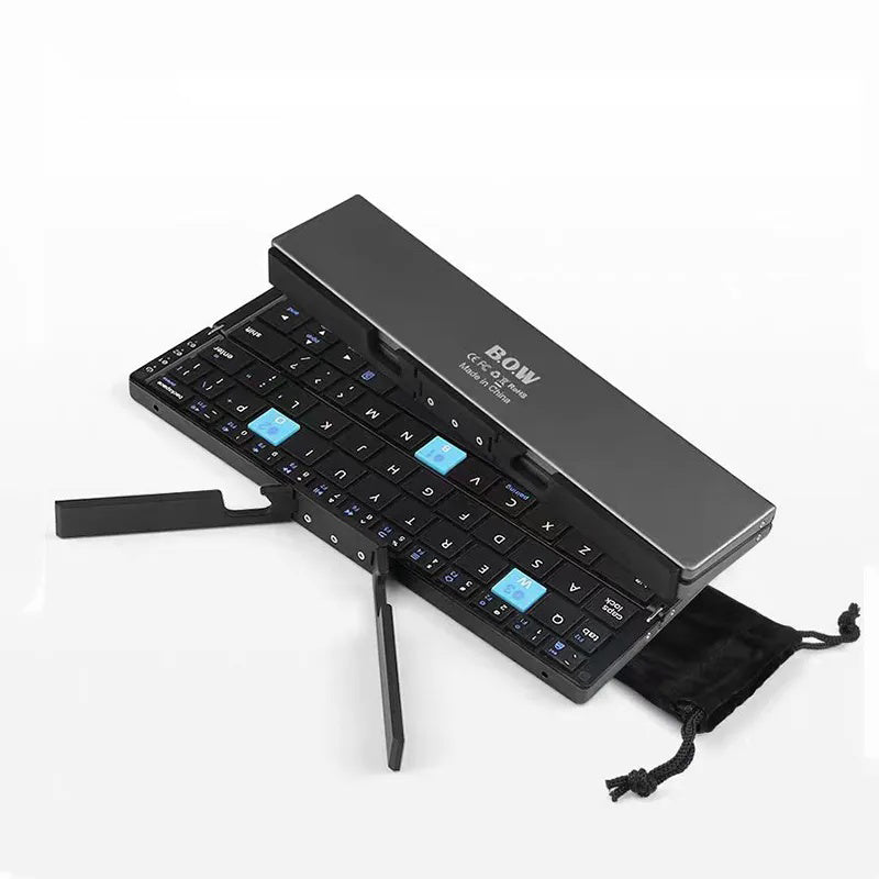 BOW Folding Bluetooth Keyboard Wireless Portable Mobile Phone Tablet Universal Portable Rechargeable