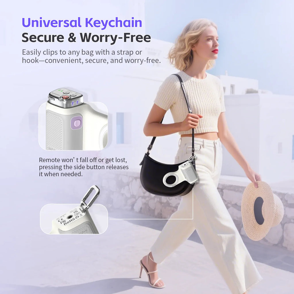 Magnetic Handheld Grip Phone Stand Camera Assistant with LED Fill Light 2-in-1, Compatible with iOS 26/iOS 18, Ergonomic Grip, One-Tap Camera, Rechargeable Remote, Ideal for Thanksgiving & Christmas Gift for Photography Enthusiasts